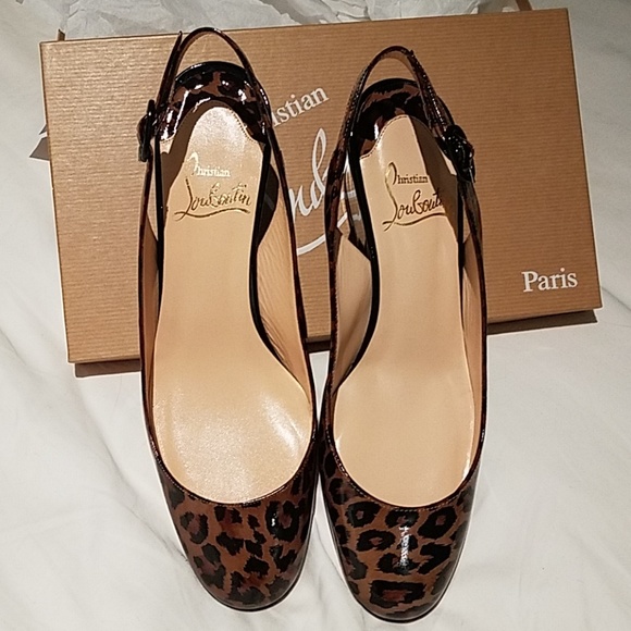 Christian Louboutin Shoes - Christian Louboutin Cynthia Leopard Slingbacks